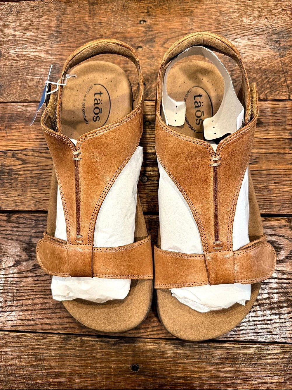 Taos TSE14039 The Show Leather Slingback Sandals US 11W NWT